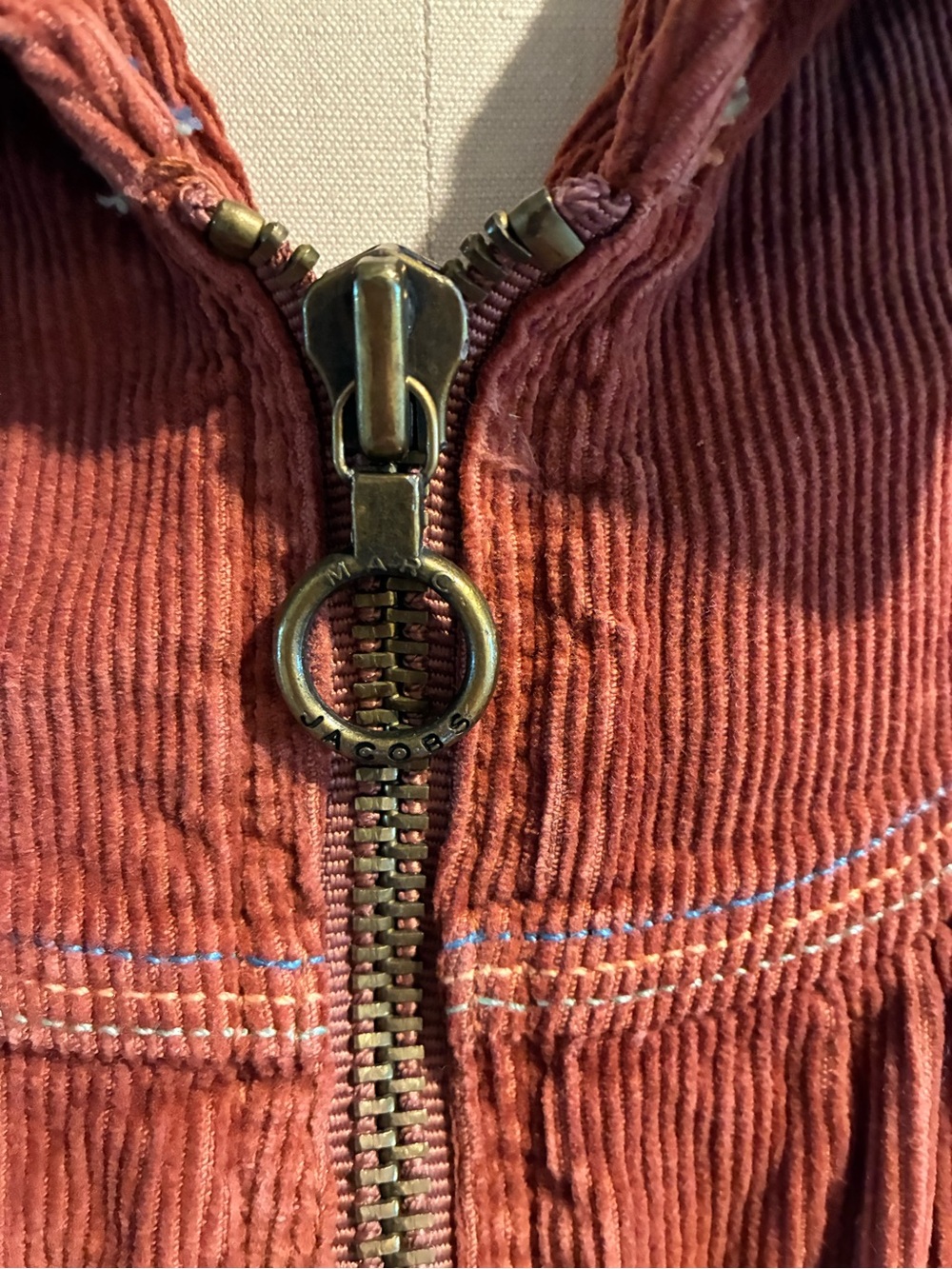 Rare, Vintage Marc by Marc Jacobs corduroy jacket with multi color stitching - Picture 5 of 12